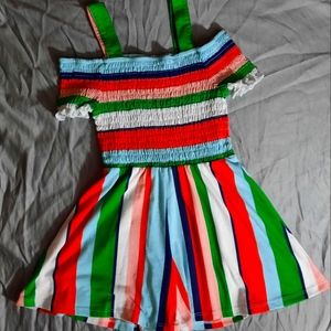 TAKARA girls / Colorful Striped Romper Sz small